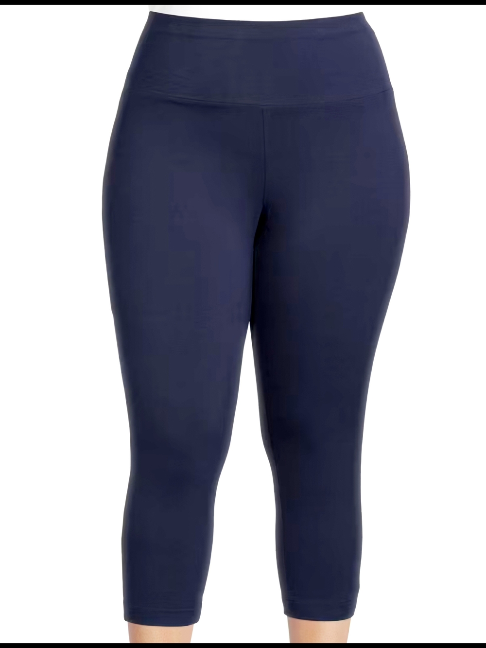 terra & sky Navy Capris Plus Size 3X